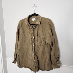 MATE THE LABEL Organic Linen Oversized Button Down
